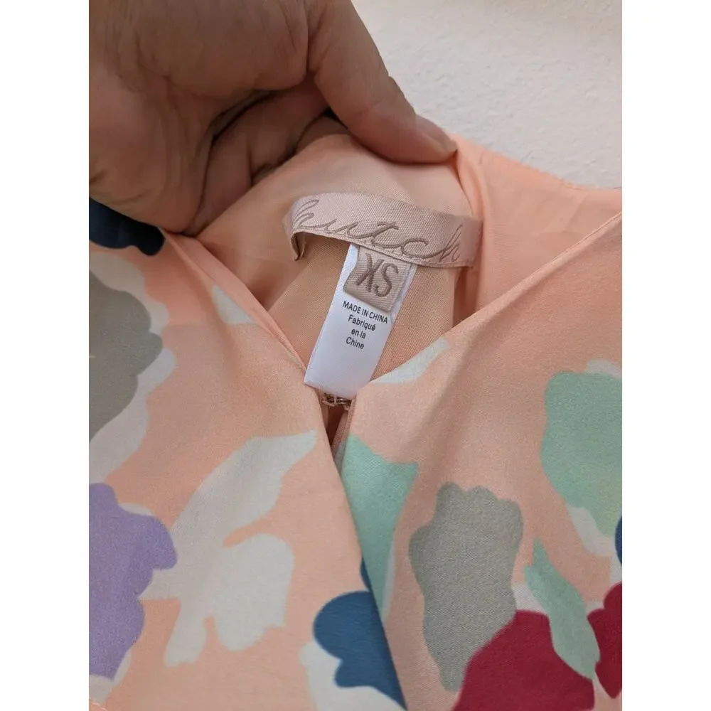 Anthropologie Hutch Maxi Dress Garden Party Printed Wrap Size XS NWT
